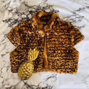 Faux Fur Cheetah Cover-Up